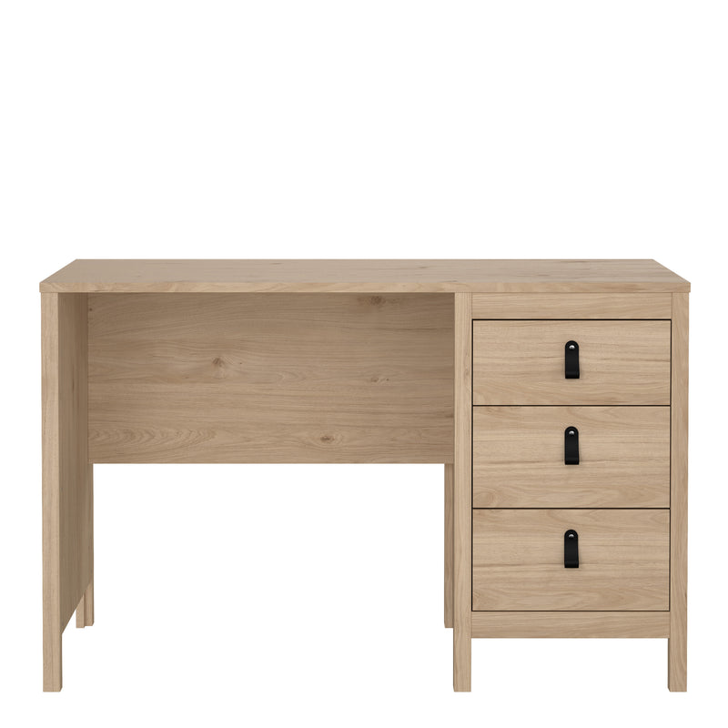 Barcelona Desk 3 Drawers in Jackson – Hickory Oak – image 2