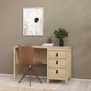 Barcelona Desk 3 Drawers in Jackson – Hickory Oak – image 7