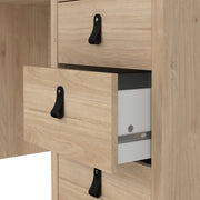 Barcelona Desk 3 Drawers in Jackson – Hickory Oak – image 9
