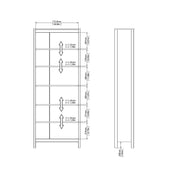 Barcelona Bookcase – White – image 10