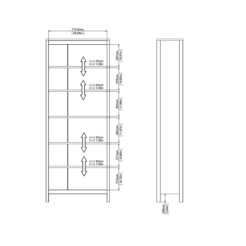 Barcelona Bookcase – White – image 10