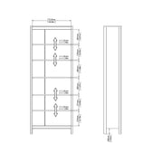 Barcelona Bookcase – Black – image 10