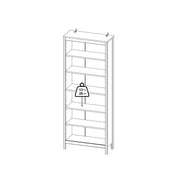 Barcelona Bookcase – Hickory Oak – image 11