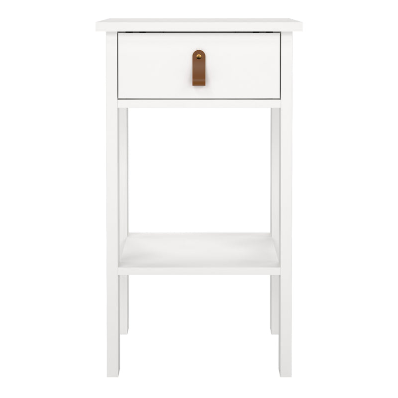 Barcelona Bedside Table with 1 Drawer – White – image 2