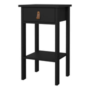 Barcelona Bedside Table with 1 Drawer – Matt Black – image 3