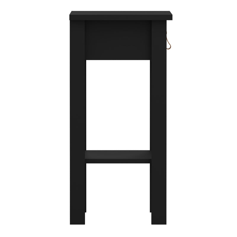 Barcelona Bedside Table with 1 Drawer – Matt Black – image 4