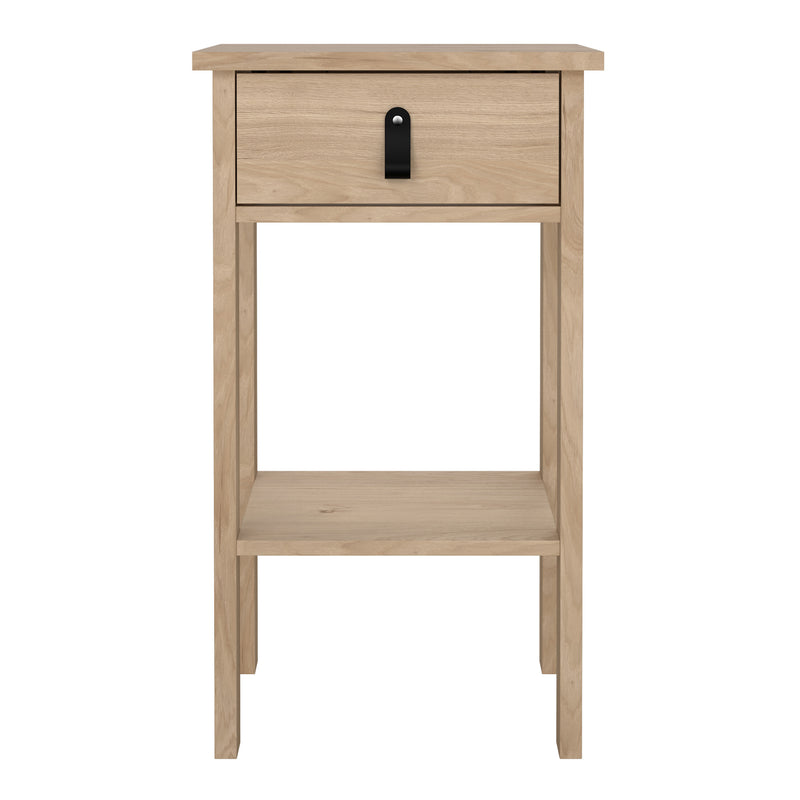 Barcelona Bedside Table with 1 Drawer – Hickory Oak – image 2