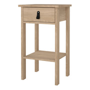 Barcelona Bedside Table with 1 Drawer – Hickory Oak – image 3