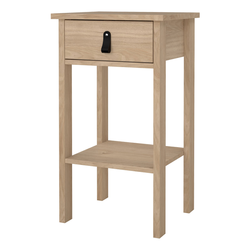 Barcelona Bedside Table with 1 Drawer – Hickory Oak – image 3