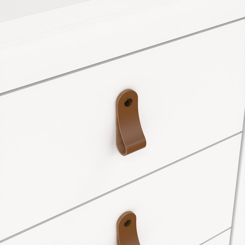 Barcelona Bedside Table 3 Drawers – White – image 8