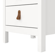 Barcelona Bedside Table 3 Drawers – White – image 9