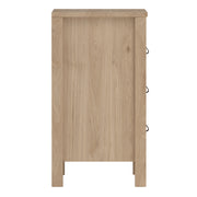 Barcelona Bedside Table 3 Drawers – Hickory Oak – image 4