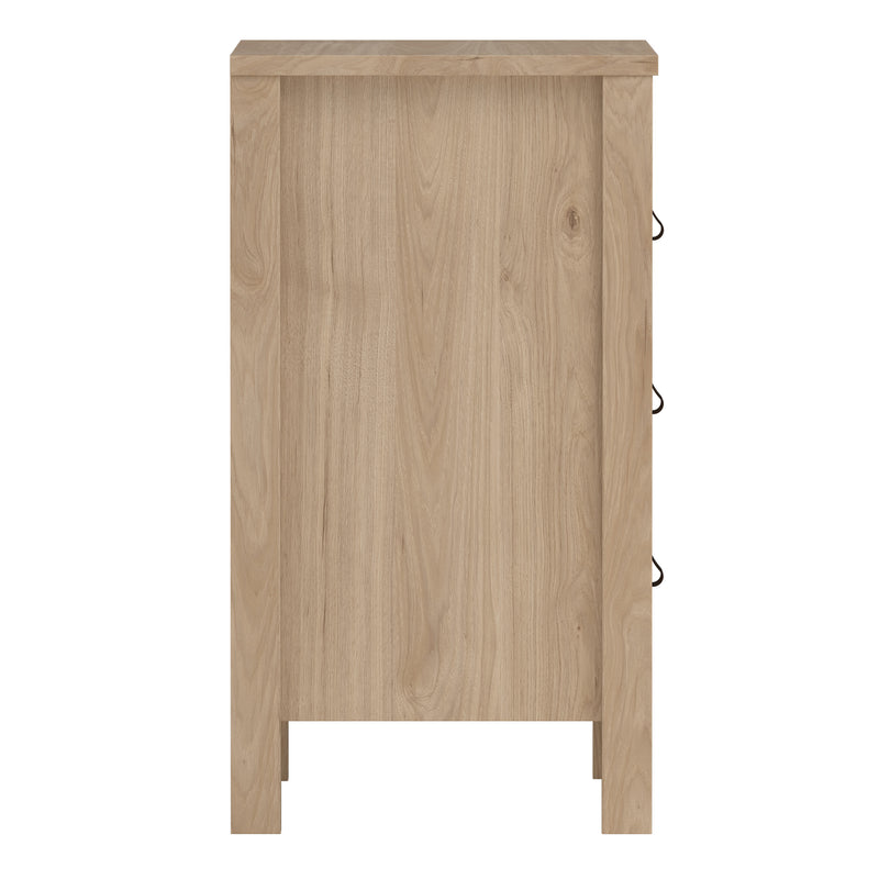 Barcelona Bedside Table 3 Drawers – Hickory Oak – image 4