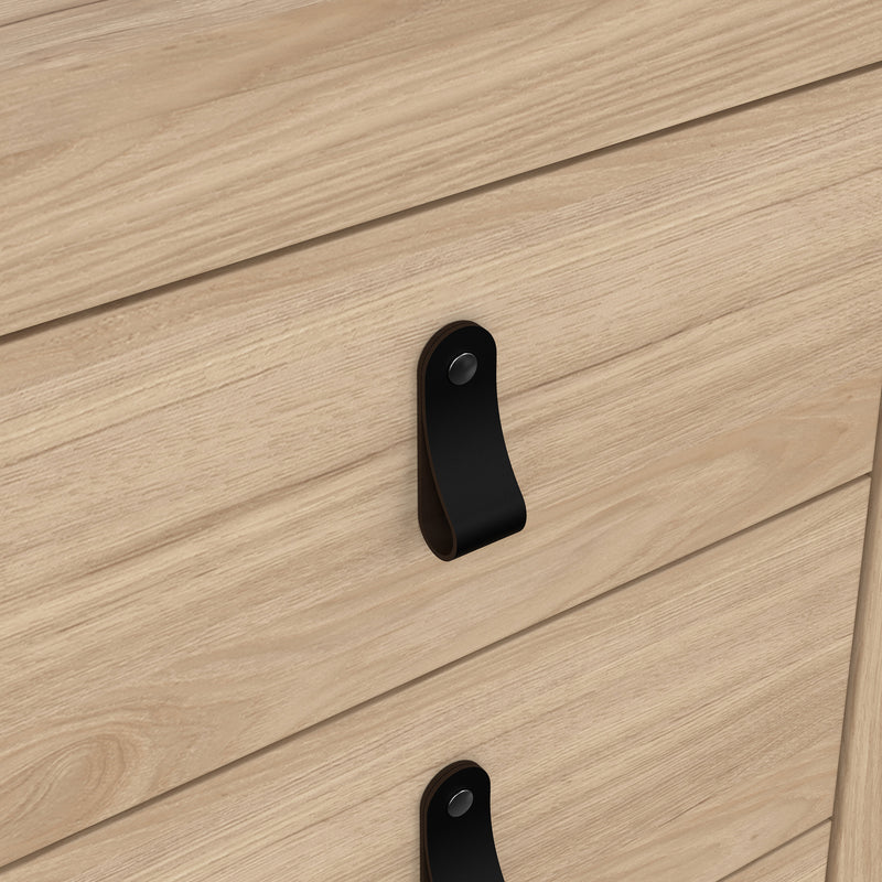 Barcelona Bedside Table 3 Drawers – Hickory Oak – image 8