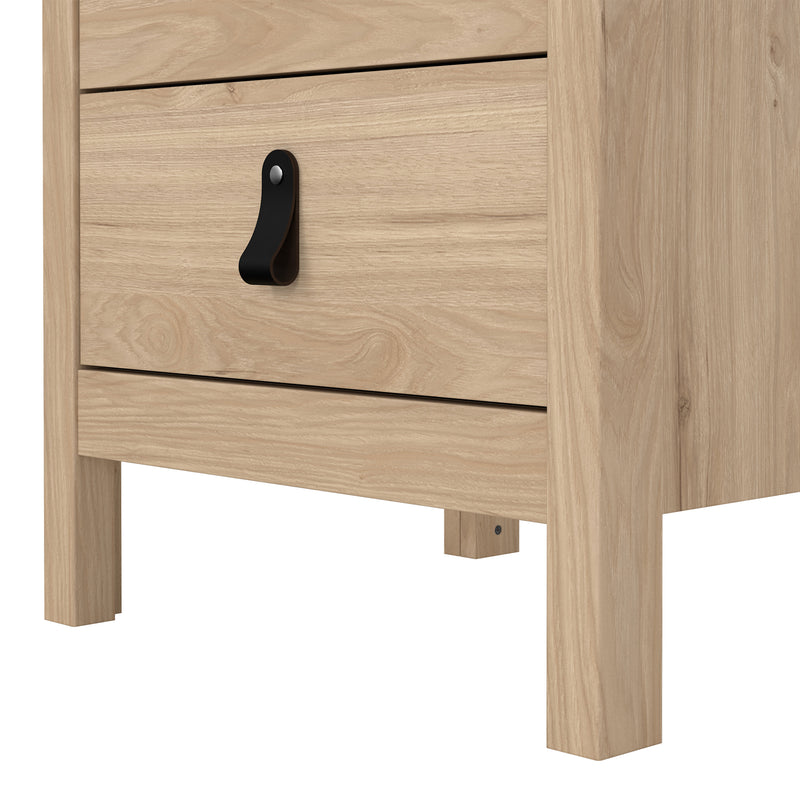 Barcelona Bedside Table 3 Drawers – Hickory Oak – image 9