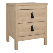 Barcelona Package - Bedside Table 2 Drawers + Chest 5 Drawers + 3 Door Wardrobe in Jackson – Hickory Oak – image 2