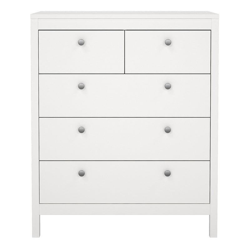 Madrid Chest 3+2 Drawers – White – image 2
