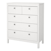 Madrid Chest 3+2 Drawers – White – image 3