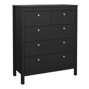 Madrid Chest 3+2 Drawers – Matt Black – image 1