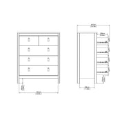 Madrid Chest 3+2 Drawers – Hickory Oak – image 13