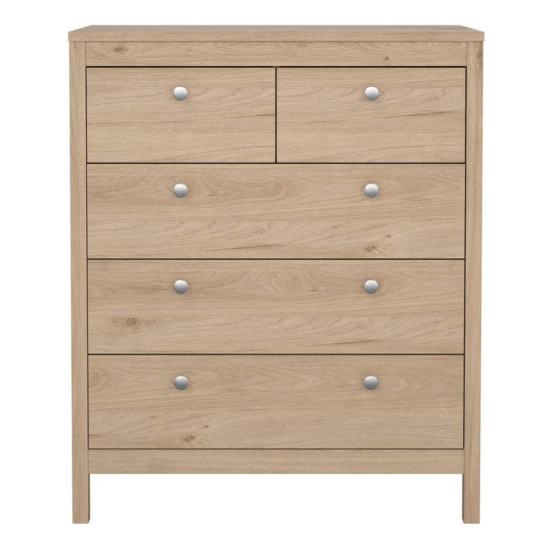 Madrid Chest 3+2 Drawers – Hickory Oak – image 2
