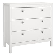 Madrid Chest 3 Drawers – White – image 1