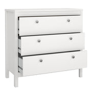 Madrid Chest 3 Drawers – White – image 5