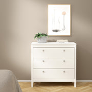 Madrid Chest 3 Drawers – White – image 6
