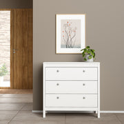 Madrid Chest 3 Drawers – White – image 7