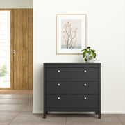 Madrid Chest 3 Drawers – Matt Black – image 6