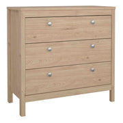Madrid Chest 3 Drawers – Hickory Oak – image 1
