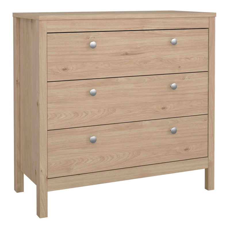 Madrid Chest 3 Drawers – Hickory Oak – image 1