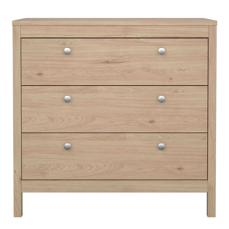 Madrid Chest 3 Drawers – Hickory Oak – image 2