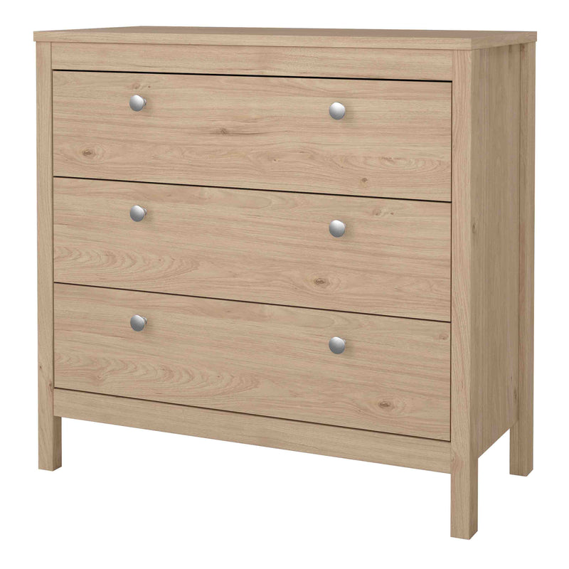 Madrid Chest 3 Drawers – Hickory Oak – image 3