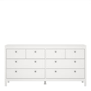 Madrid Double Dresser 4+4 Drawers – White – image 2