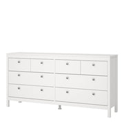 Madrid Double Dresser 4+4 Drawers – White – image 3