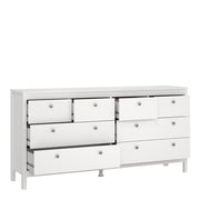 Madrid Double Dresser 4+4 Drawers – White – image 5