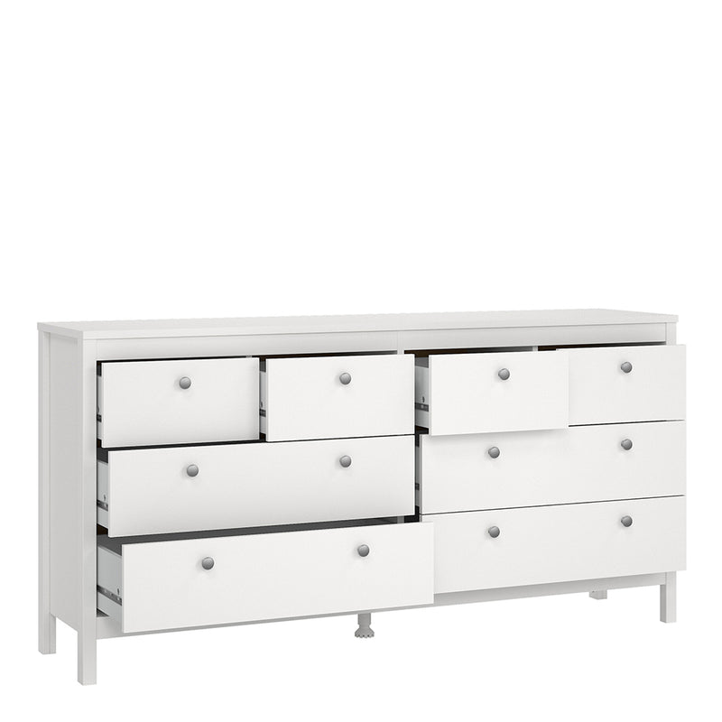 Madrid Double Dresser 4+4 Drawers – White – image 5