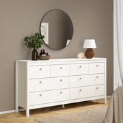 Madrid Double Dresser 4+4 Drawers – White – image 7