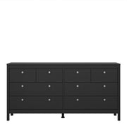 Madrid Double Dresser 4+4 Drawers – Matt Black – image 2
