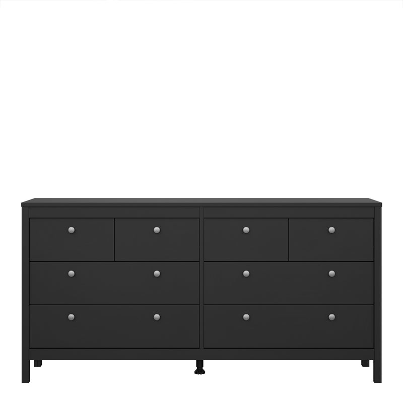 Madrid Double Dresser 4+4 Drawers – Matt Black – image 2