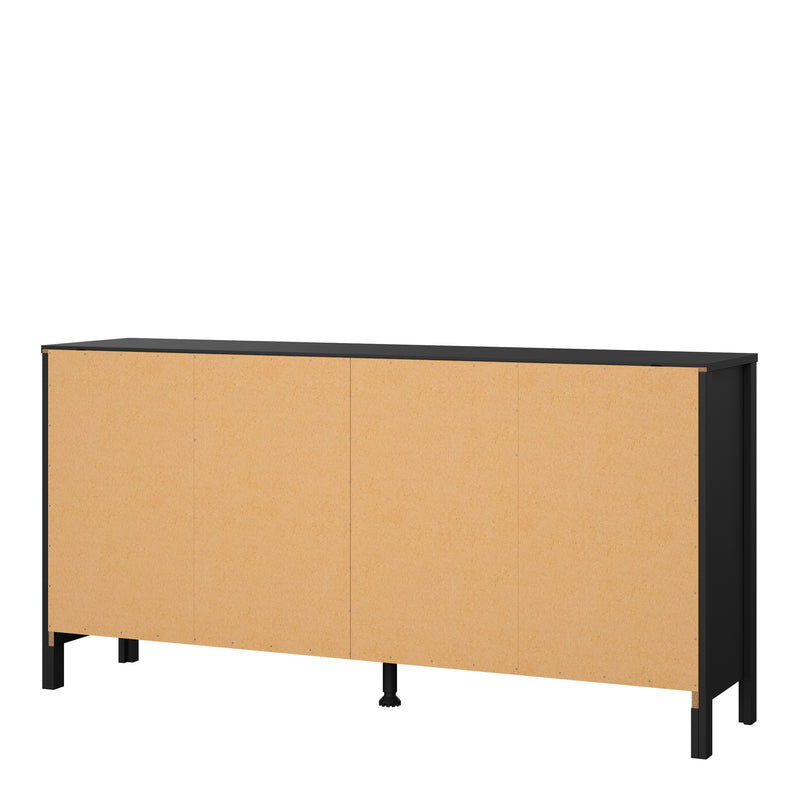 Madrid Double Dresser 4+4 Drawers – Matt Black – image 4