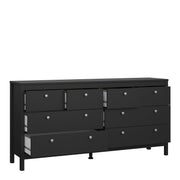 Madrid Double Dresser 4+4 Drawers – Matt Black – image 5