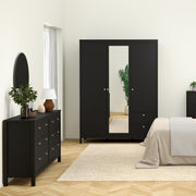Madrid Double Dresser 4+4 Drawers – Matt Black – image 6