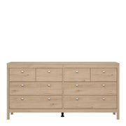 Madrid Double Dresser 4+4 Drawers – Hickory Oak – image 2