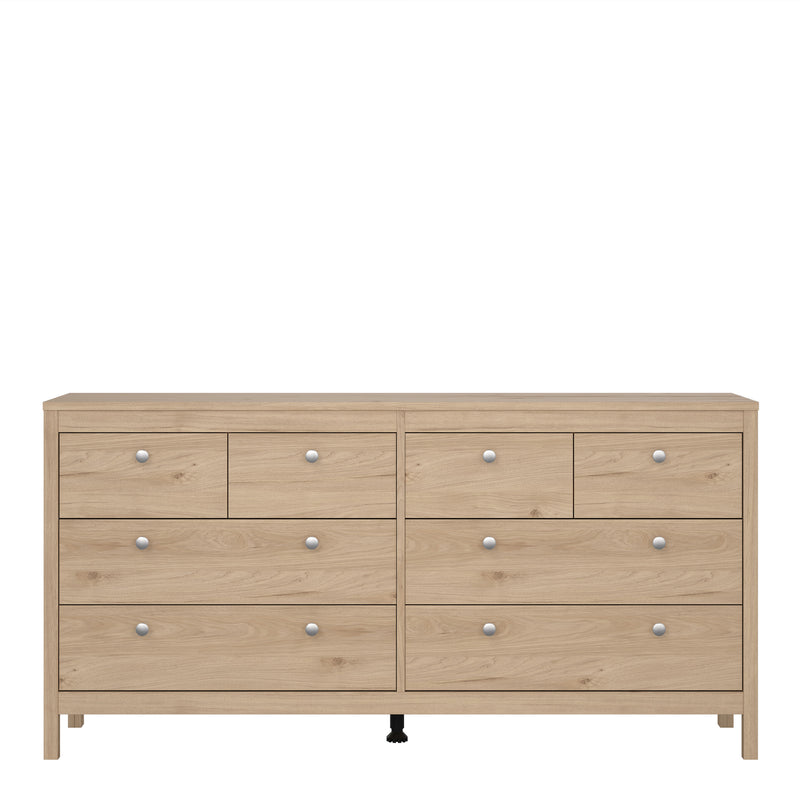 Madrid Double Dresser 4+4 Drawers – Hickory Oak – image 2