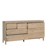 Madrid Double Dresser 4+4 Drawers – Hickory Oak – image 5