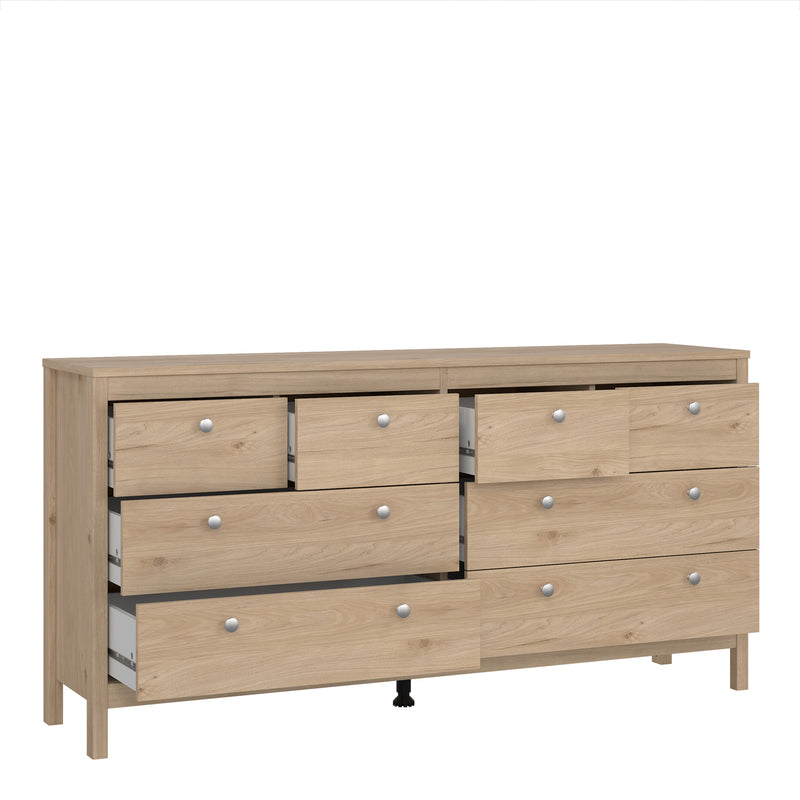 Madrid Double Dresser 4+4 Drawers – Hickory Oak – image 5