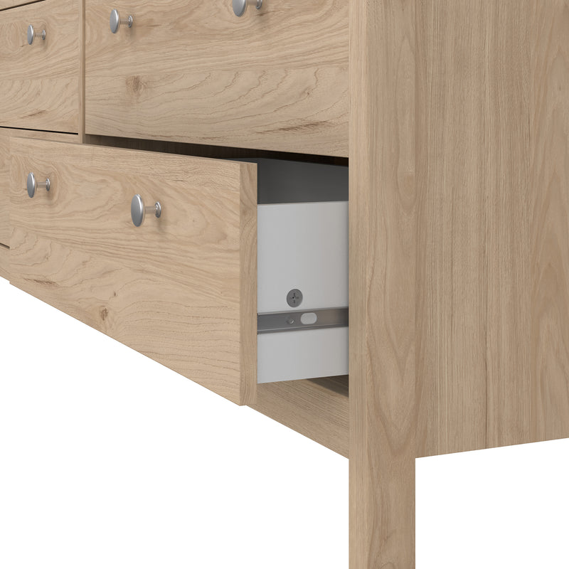 Madrid Double Dresser 4+4 Drawers – Hickory Oak – image 9