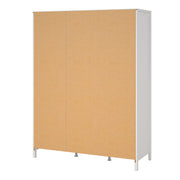 Madrid Wardrobe with 3 Doors in Jackson – White – image 4